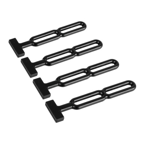 NBR rubber tarps straps, set 4 pcs - 190x50 mm
