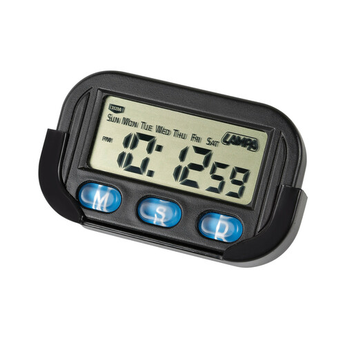 RoadRoma Termometro per Auto Display LCD Orologio Digitale Misuratore di Temperatura per Auto-Styling Nero 
