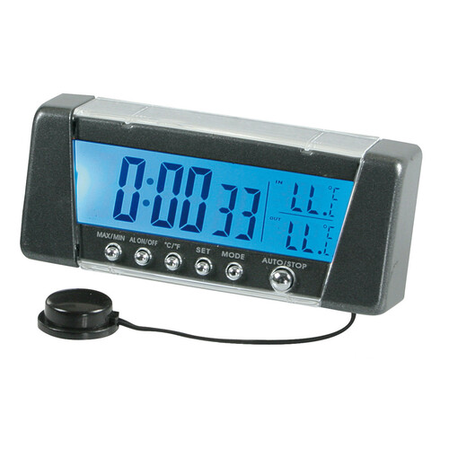 selbstklebende MINI digital Uhr LCD Multifunktions für PKW Alarm