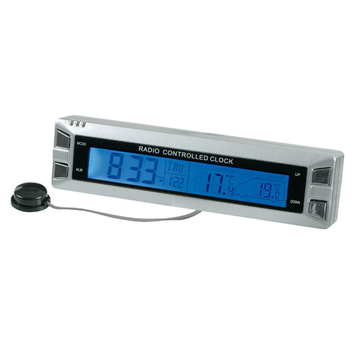 Orologio Digitale Per Auto Con Termometro: Mini Display LCD Con Retroilluminazione LED, Facile Da Installare