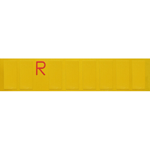 Temporary number plate duplicate for trailers - 480x110 mm