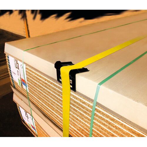 Plastic corner protector for cargo lashing strap 2