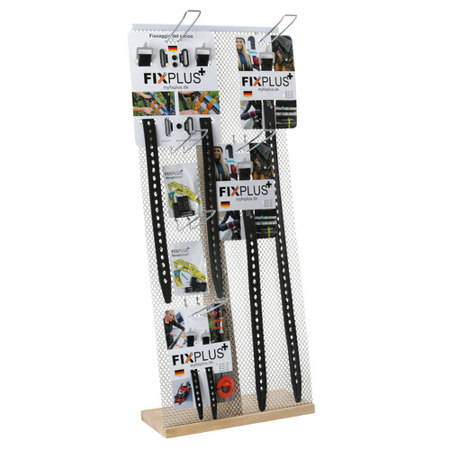 Fixplus, counter display stand with 6 hooks 1