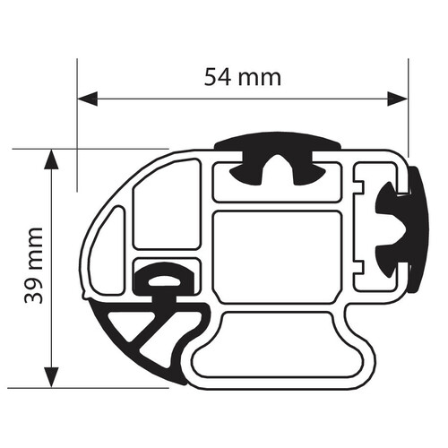 Kargo-Plus, aluminium roof bar - 115 cm 7