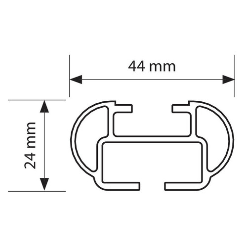 Kuma, complete set aluminium roof bars - S - 112 cm 7