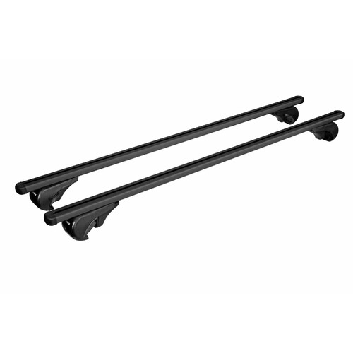 Helio Black Rail, complete set aluminium roof bars