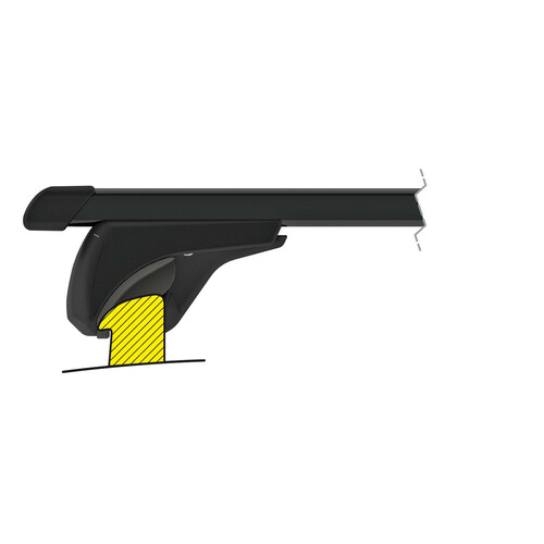 Quadra In-Rail, set completo barre portatutto in acciaio - S - Evos IS 5