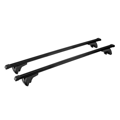 NORDRIVE N15046-8160 Nordrive Aerodynamic Aluminium Roof Rack Bars Easy to Fit 127 cm Attach to Open Raised Rails Lockable 