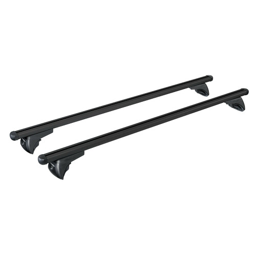 Helio Black In-Rail, complete set aluminium roof bars