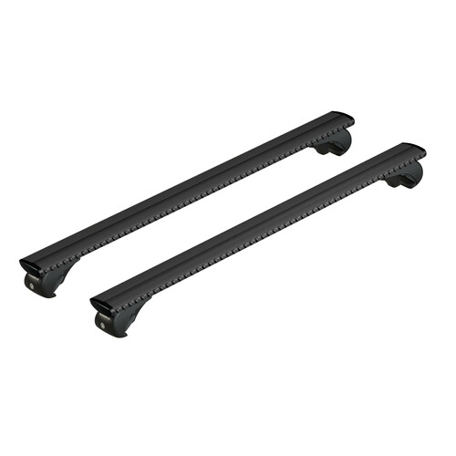 Silenzio Black Rail, complete set aluminium roof bars