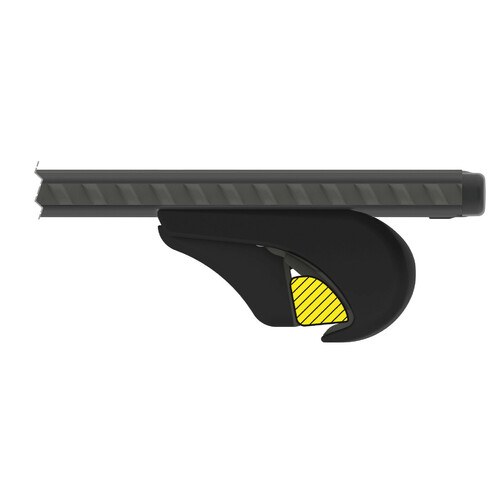 Silenzio Black Rail, complete set aluminium roof bars - M - Evos RA 5