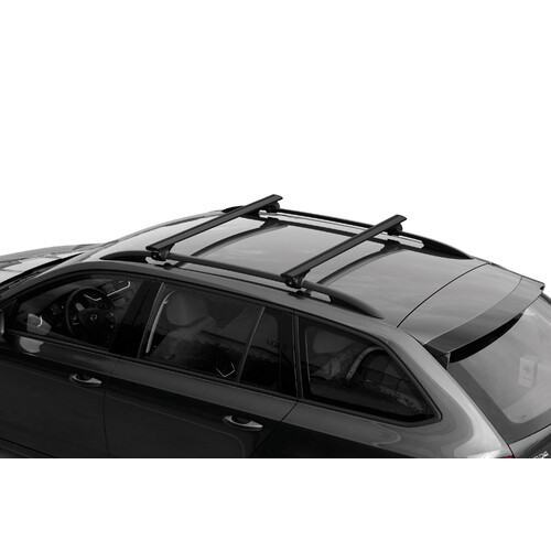 Silenzio Black Rail, complete set aluminium roof bars - XL - Evos RA 2