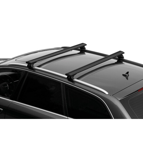 Silenzio Black In-Rail, complete set aluminium roof bars - S - Evos IA 2