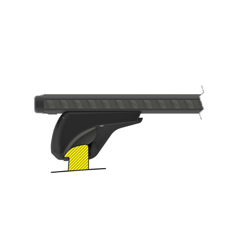 Silenzio Black In-Rail, complete set aluminium roof bars - M - Evos IA 3