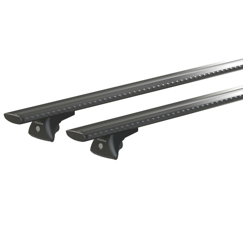 Silenzio Black In-Rail, set completo barre portatutto in alluminio - L - Evos IA 1