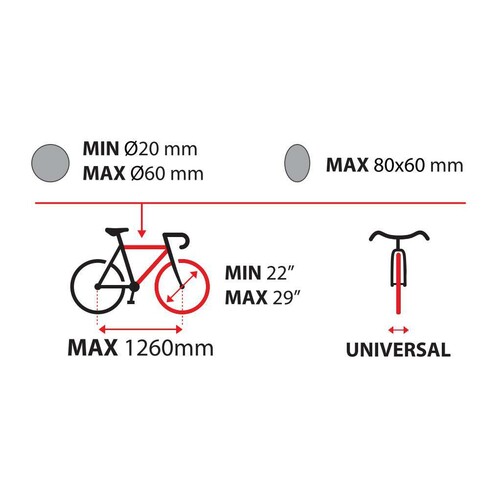 Bike-One, steel bicycle carrier - Black 5