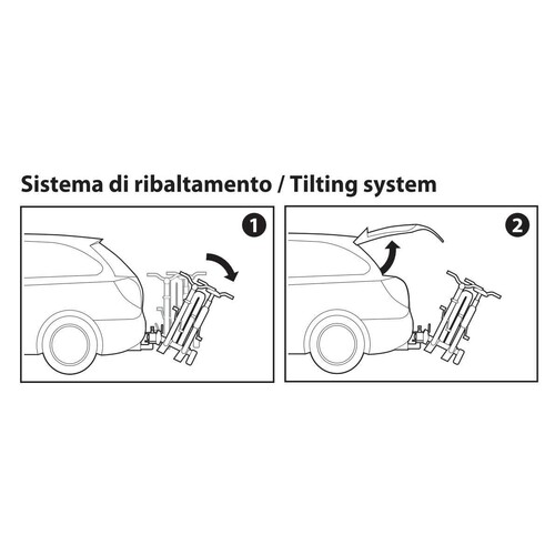 Elix 2, bicycle rack for tow ball - 2 bikes 3