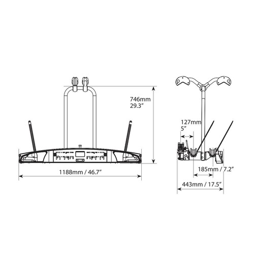 Elix 2, bicycle rack for tow ball - 2 bikes 6
