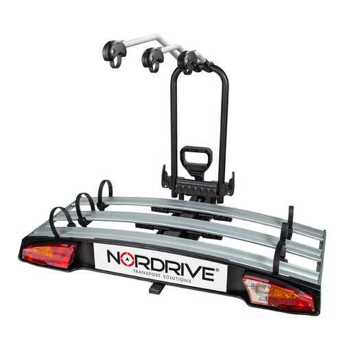 tilting 2 bicycle carrier foldable towing bar cycle carrier VDP Naos roof rack 