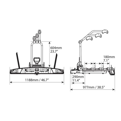 Wave 4, bicycle rack for tow ball - 4 bici 6