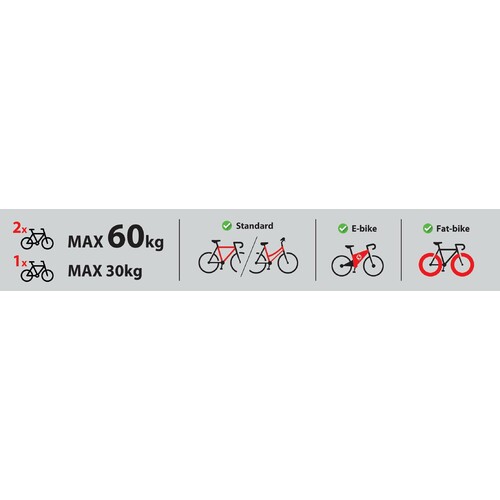 Asura 2, bicycle rack for tow ball - 2 bikes 5