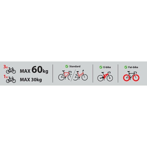 Asura 3, bicycle rack for tow ball - 3 bikes 5