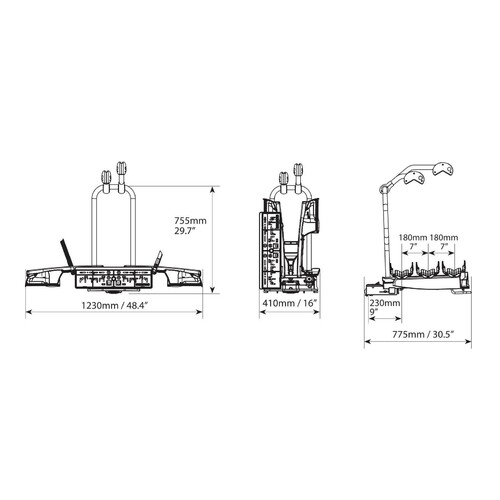 Asura 3, bicycle rack for tow ball - 3 bikes 6