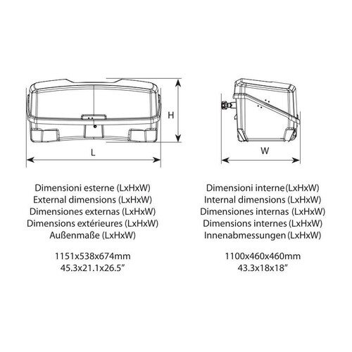 Zawa, rear box for Wave 3 e& Wave 4 bike racks 7
