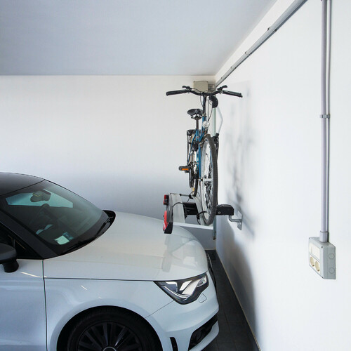 Sphere-1, universal bracket for rear tow hook bicycle racks, wall or ceiling fixing 3