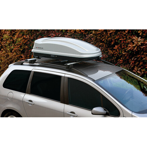 Box 330, ABS roof box, 330 ltrs - Shiny Silver 1