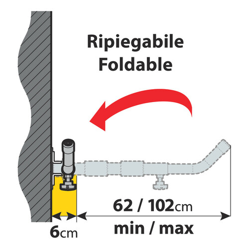 Pair of car roof box wall brackets - Type 2, flat stand 4