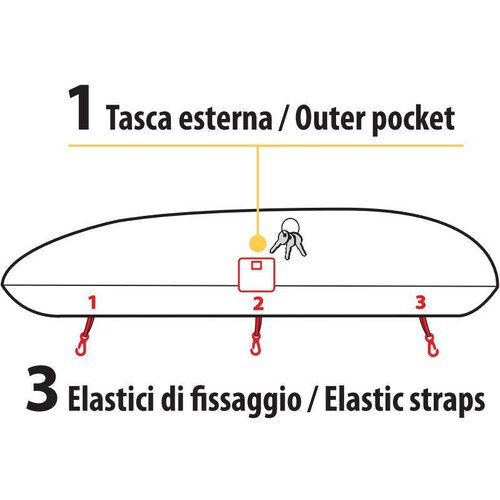 Protective cover for roof box - XL - 205-230 cm 3