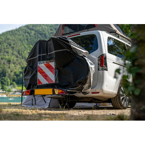 Copertura per portabici gancio traino