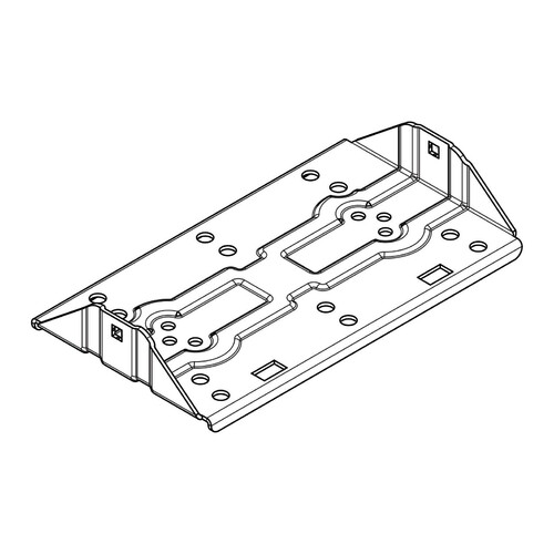 Piastra supporto braccetti grigia per N50110 per barre Silenzio