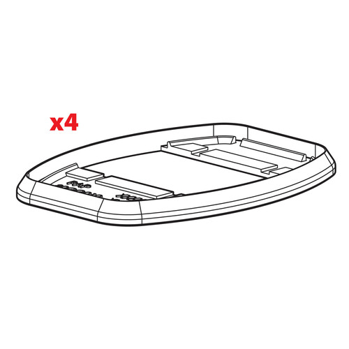 4 rubber gaskets for Kargo kits