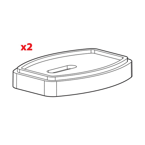 2 spacers for Kargo kits - H = 13 mm