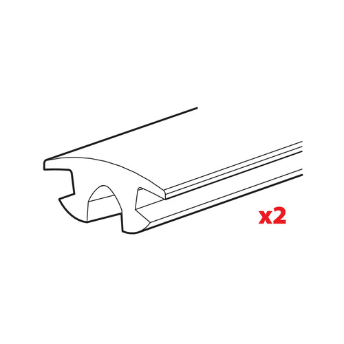 Set 2 gomme superiori - L = 140 cm