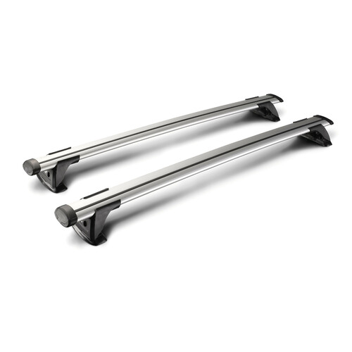 Through, pair of aluminium roof bars